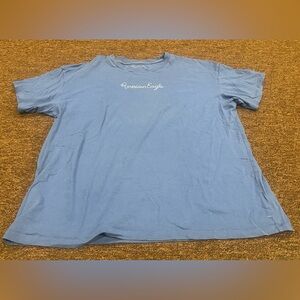 EUC! Women's American Eagle Outfitters Classic Blue Tee Sz M